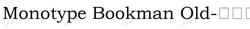 Monotype Bookman Old字体转换